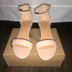 Nude Sandals with Heel